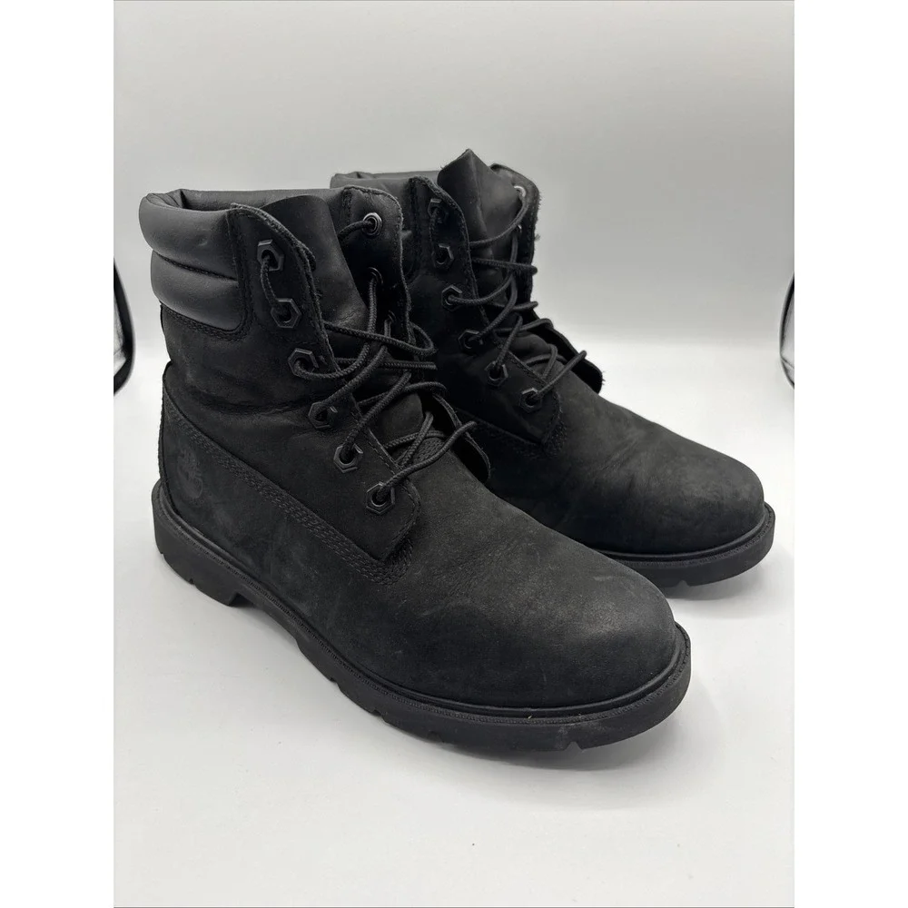 Timberland Linden Woods Women's 6-Inch Waterproof Boots Black Size 7W